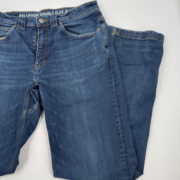 Duluth Trading Ballroom Double Flex Relaxed Fit Jeans Mens 32x34 Blue Denim - Picture 2 of 14